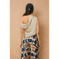 The Jenna Satin Asymmetrical Shoulder Top