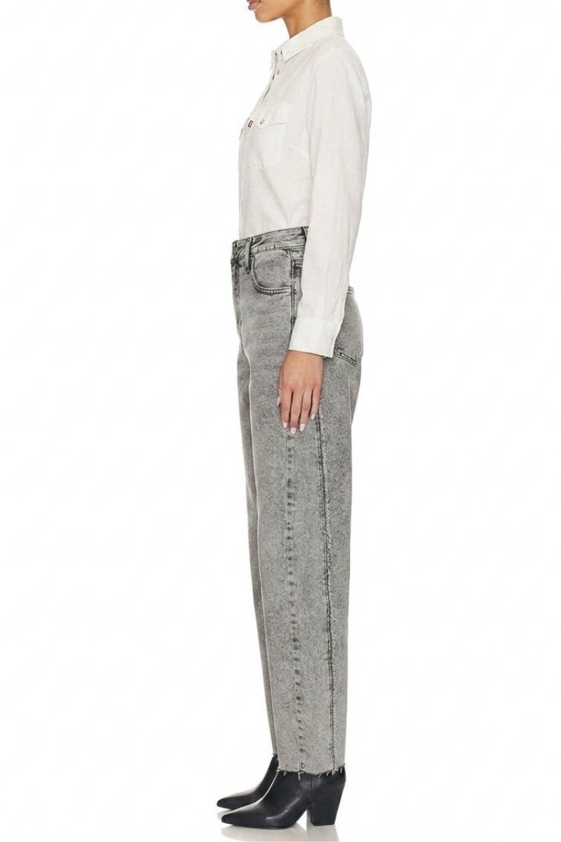 The Crew Gray Barrel Jean