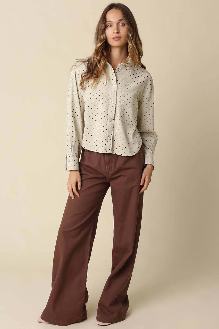 The Carly Polka Dot Shirt