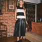 The Anna Vegan Leather Skirt