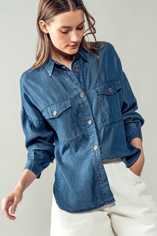 The Brenna Denim Shirt