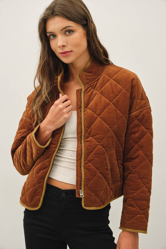 The Brett Corduroy Quilted Jacket