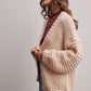 Chunky Knit Heart Back Cardigan