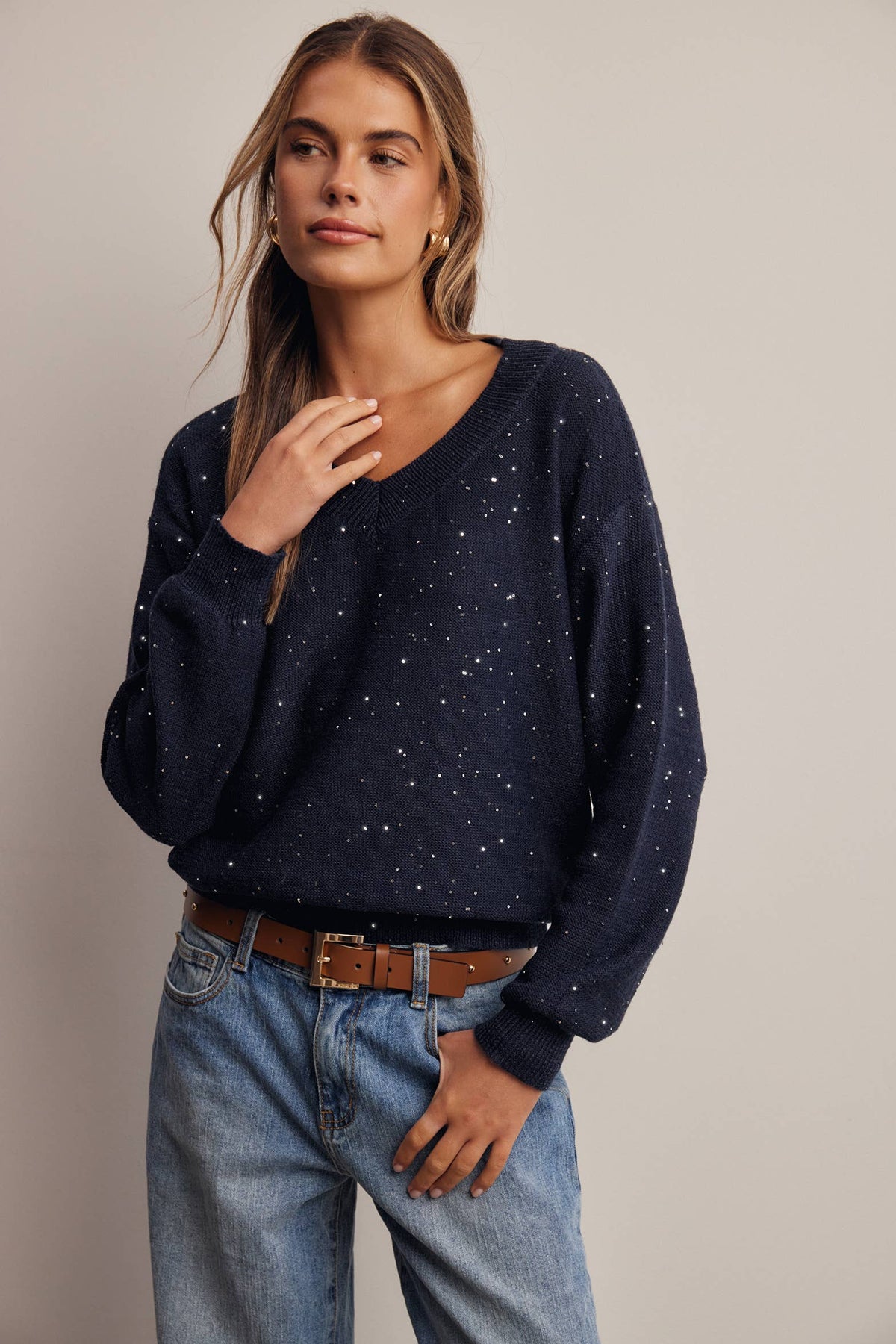 The Paige Sequin Sweater