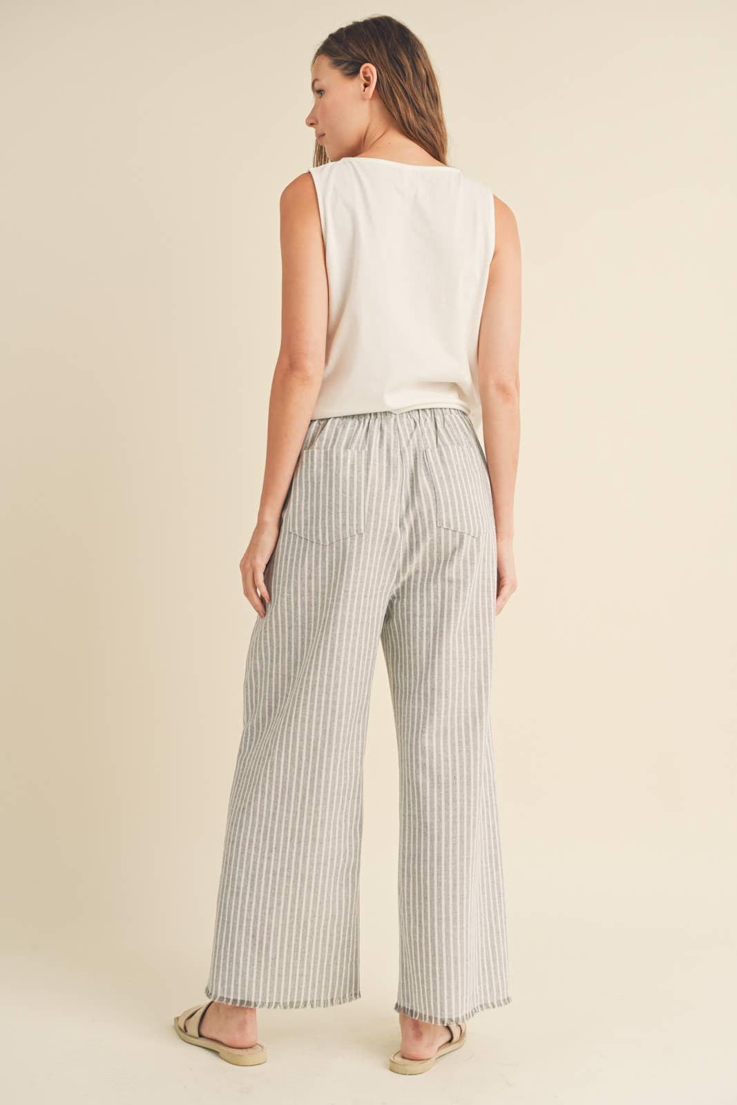 The Sconset Striped Linen Pant