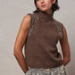The Allie Crystal Embellished Sleeveless Mock Neck