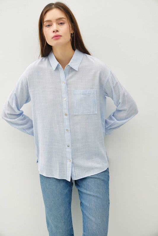 The Mia Pinstripe Shirt
