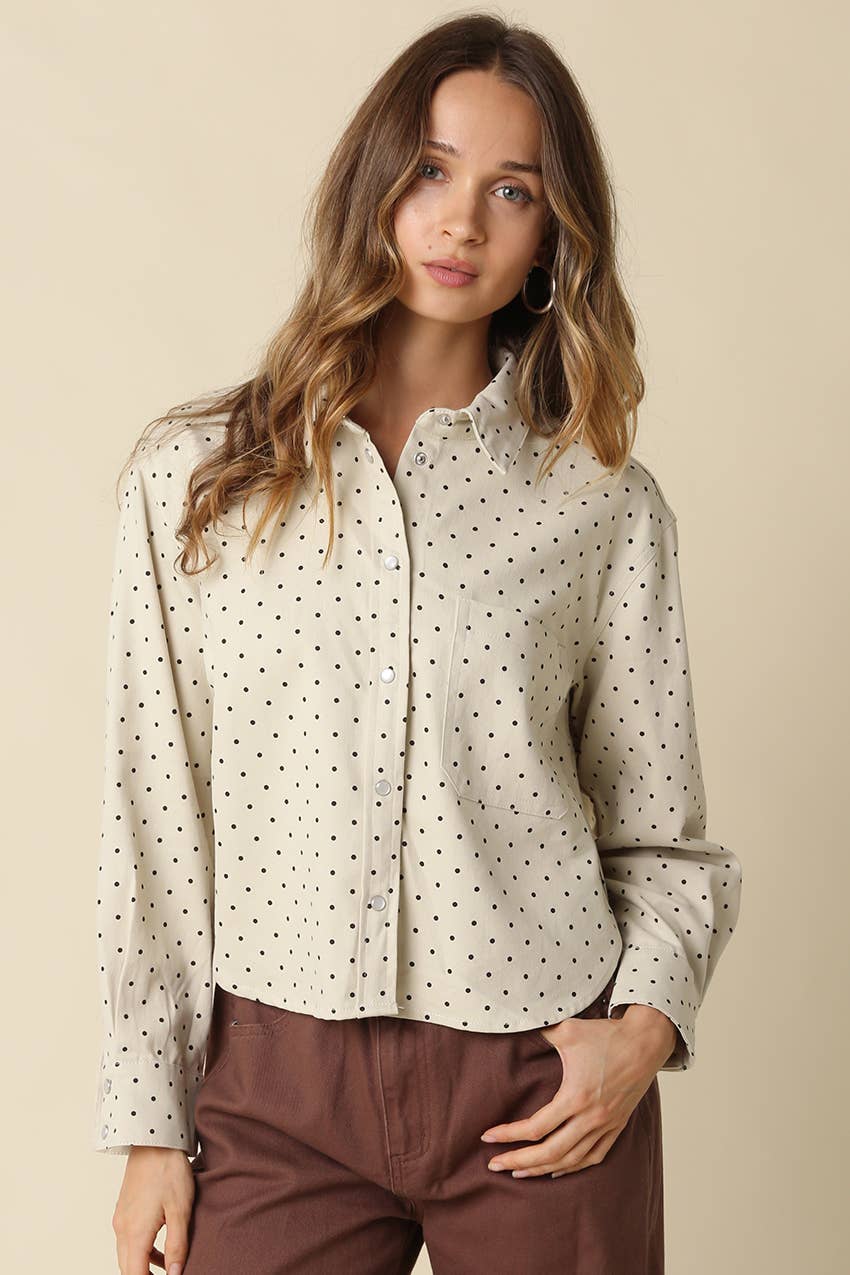 The Carly Polka Dot Shirt