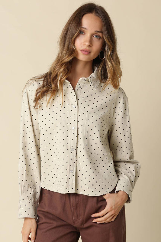 The Carly Polka Dot Shirt