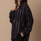 The Devon Shimmer Stripped Button Down
