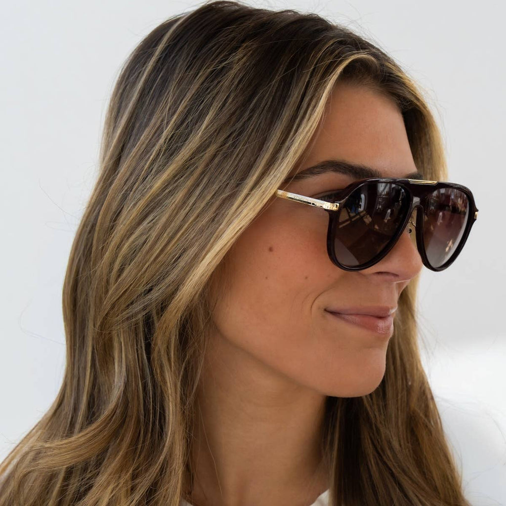 Aura Green Tortoise Sunglasses