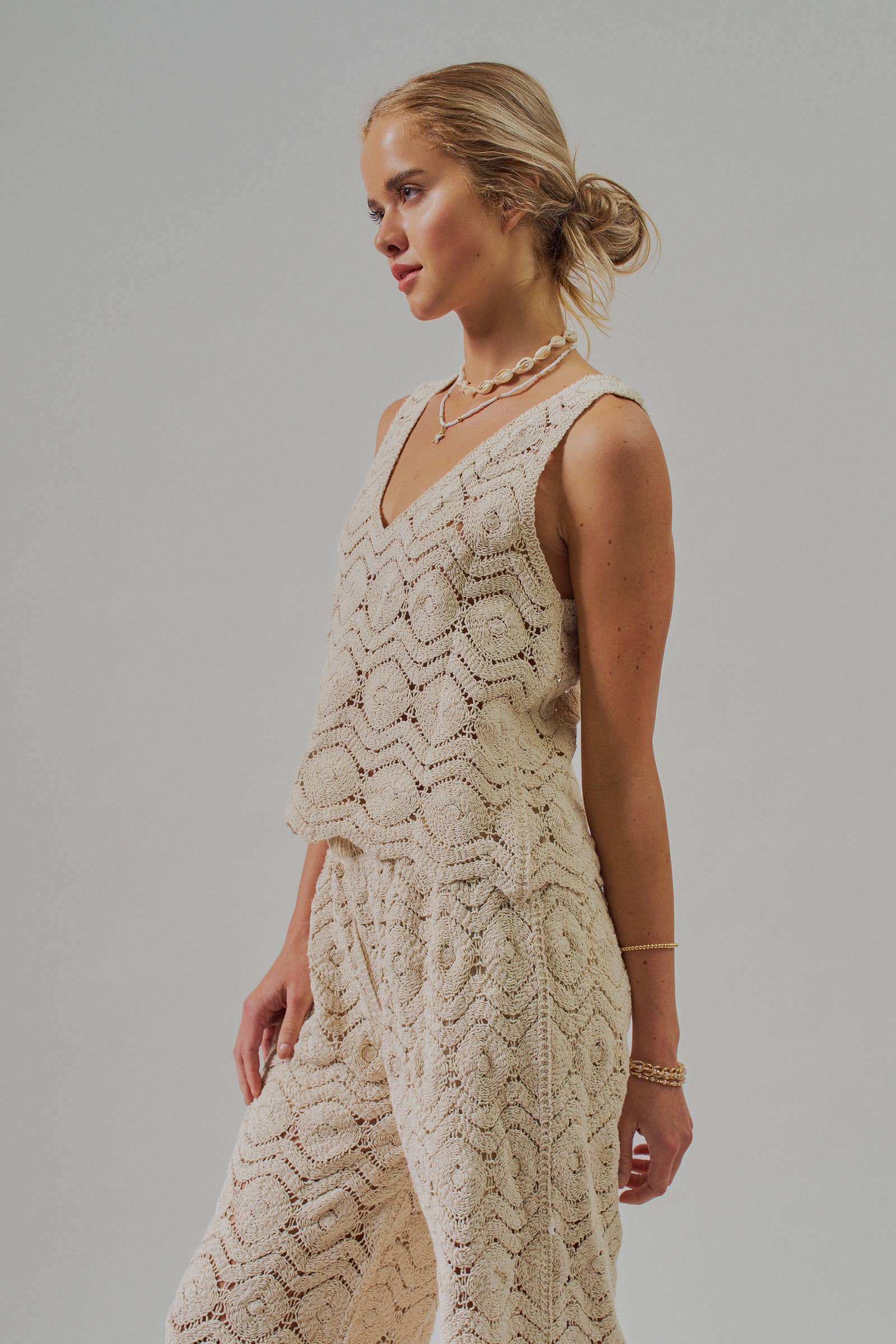 Natural Crochet Tank