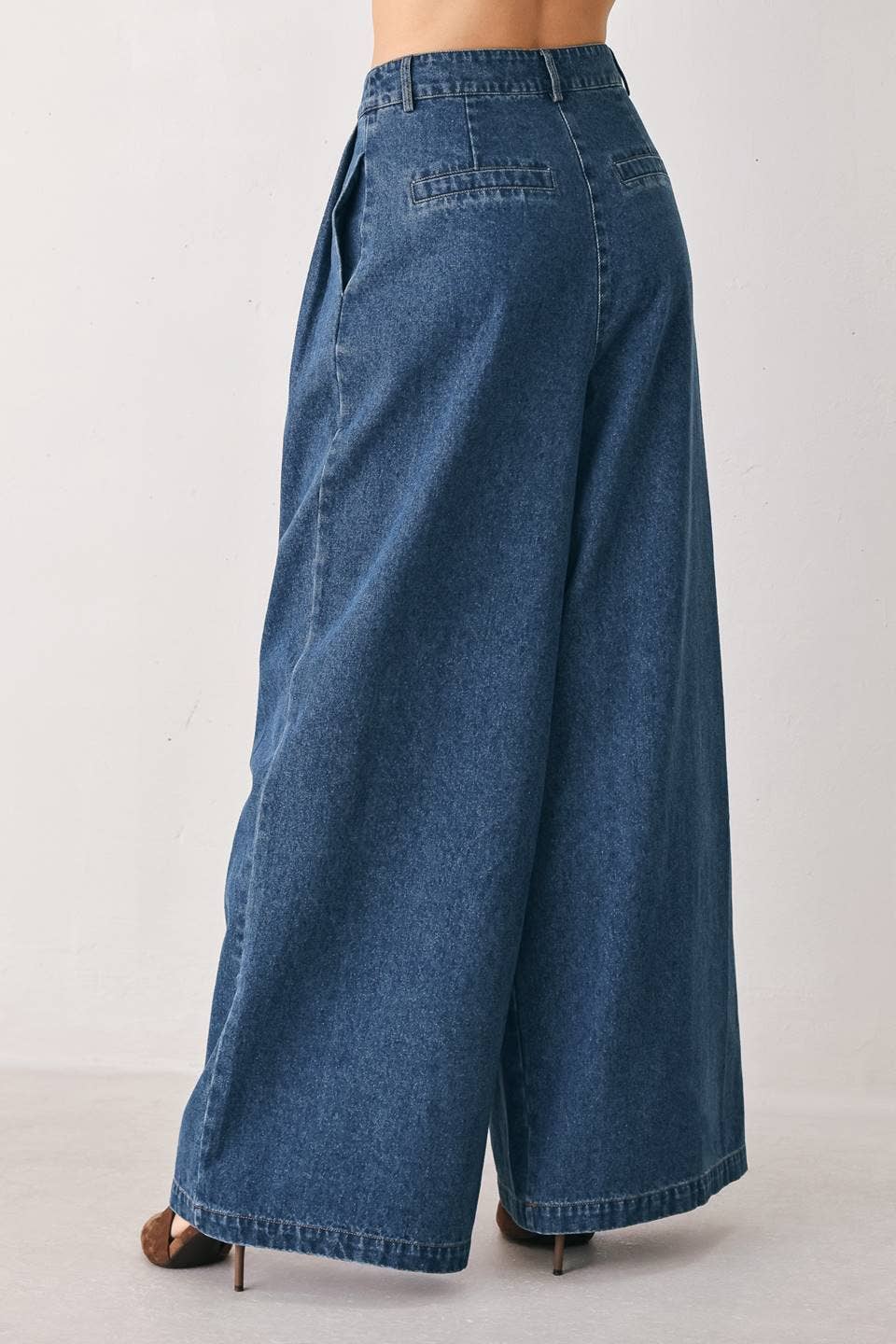 The Easton Wide Leg Denim Pant
