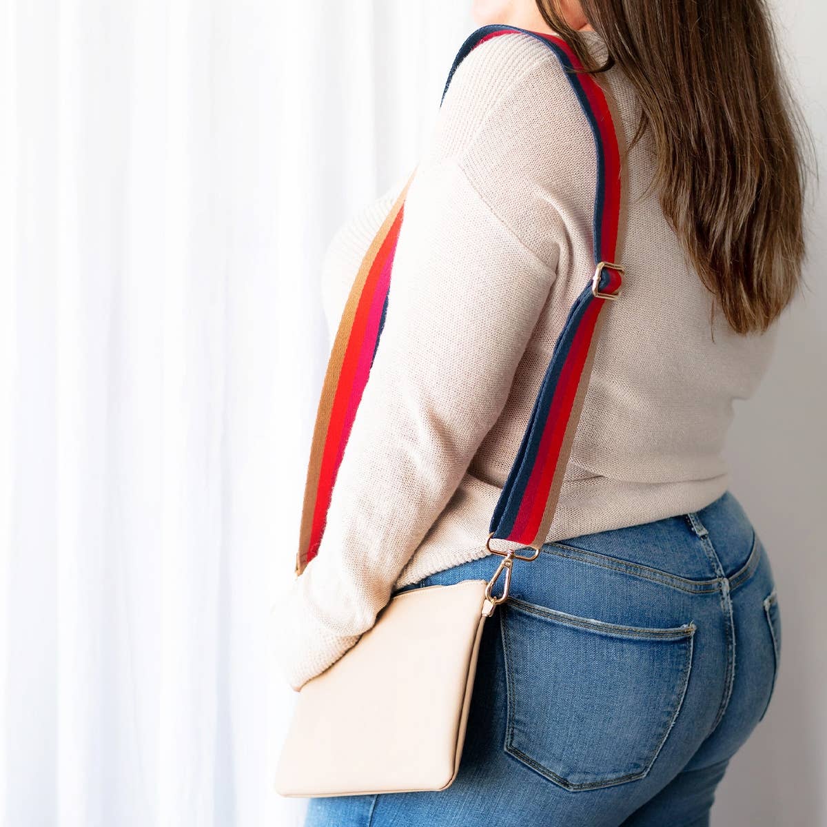 Rainbow Stripe Crossbody  Strap