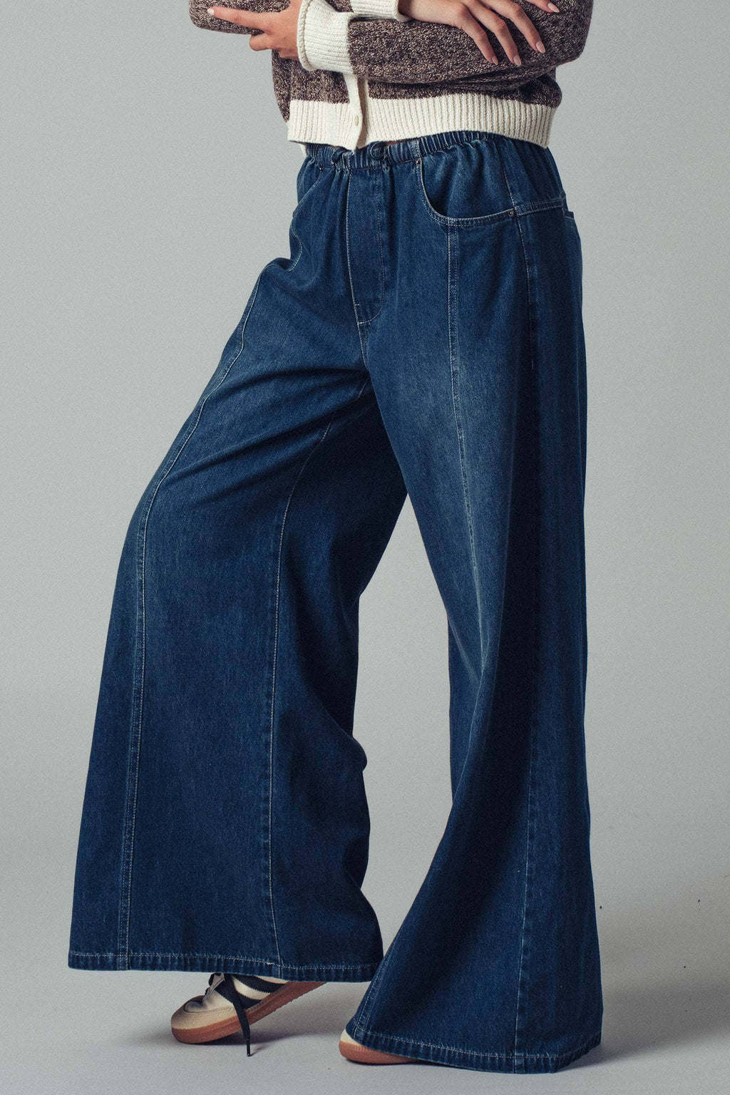 The Rae Relaxed Wide Leg Drawstring Jean