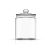 Round Glass Cookie Jar with Airtight Lid (67 oz)
