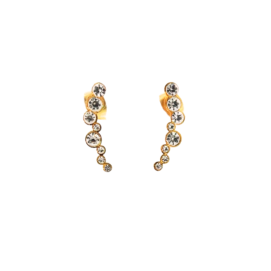 Crystal Ear Climbers Earrings