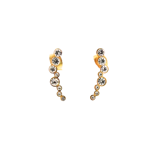 Crystal Ear Climbers Earrings