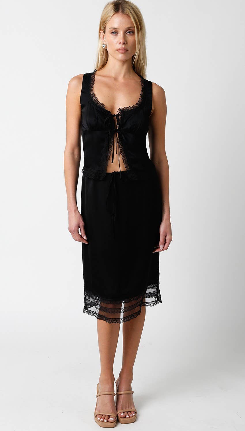 Lyra Satin Skirt