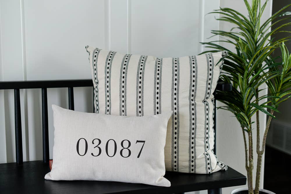 Classic Zip Code Pillow