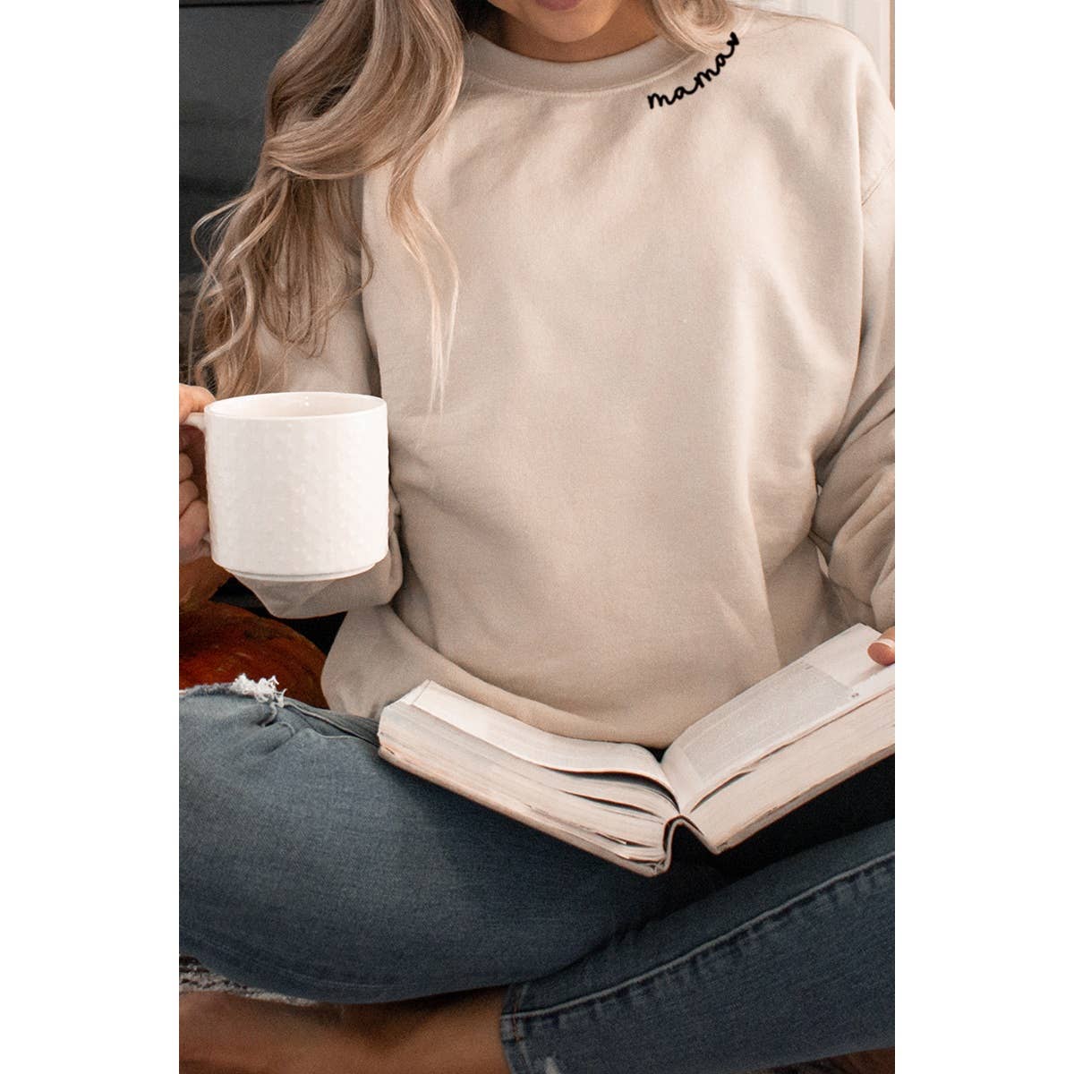 Mama Embroidered Sweatshirt