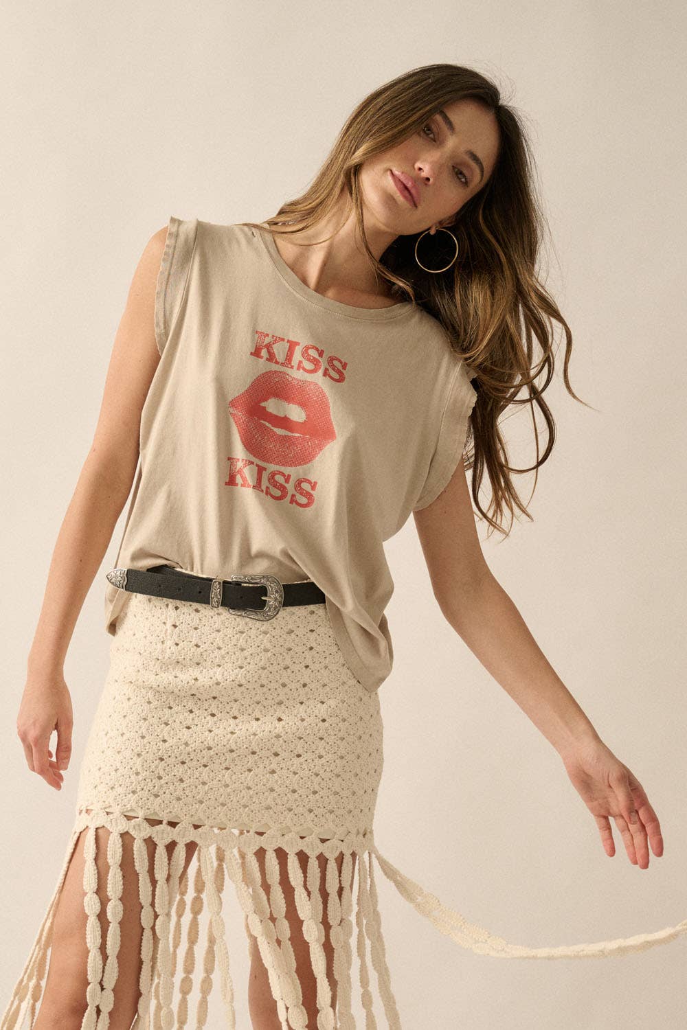 Kiss Kiss Vintage Tee