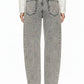 The Crew Gray Barrel Jean