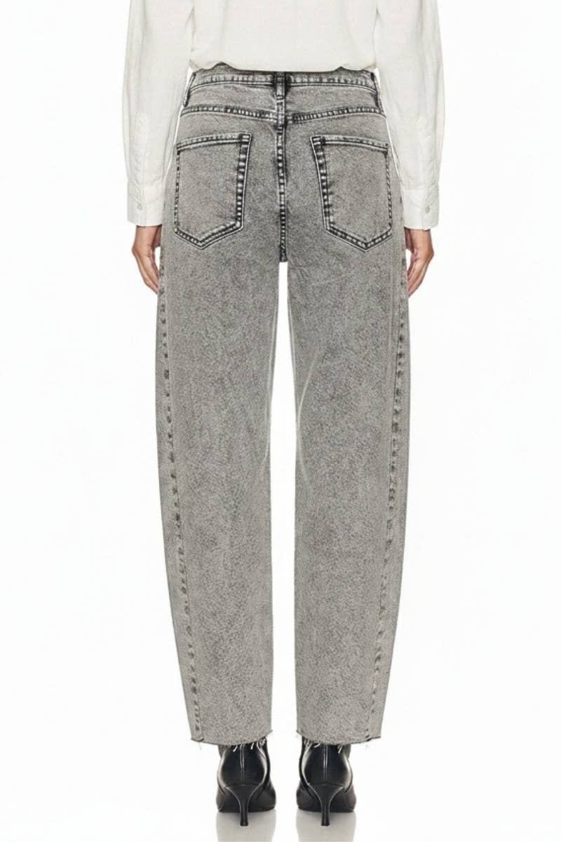 The Crew Gray Barrel Jean