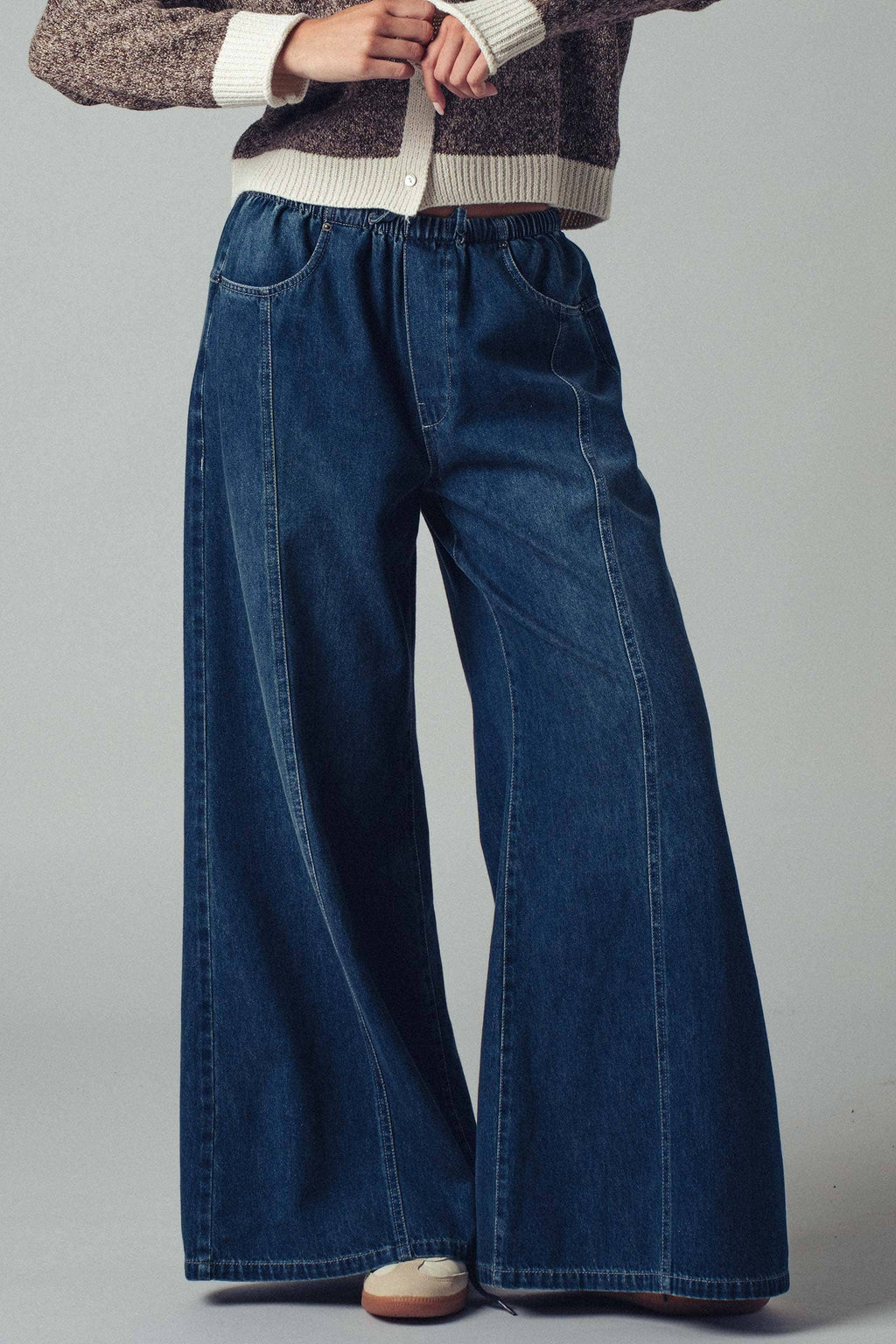 The Rae Relaxed Wide Leg Drawstring Jean