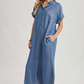 Demi Denim Dress - Front View Cropped