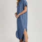Demi Denim Dress - Side View Cropped