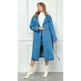 The Serena Denim Trench Coat