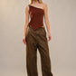 The Jennifer Metal Stud Drawstring Hem Jeans