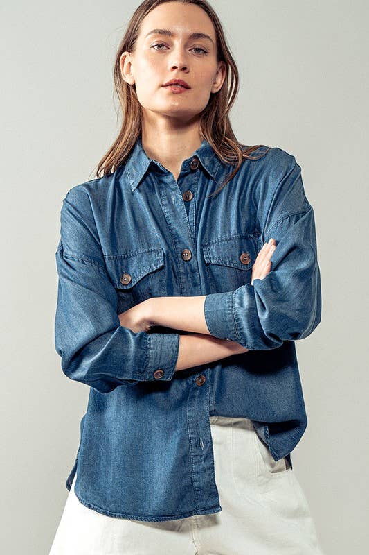 The Brenna Denim Shirt