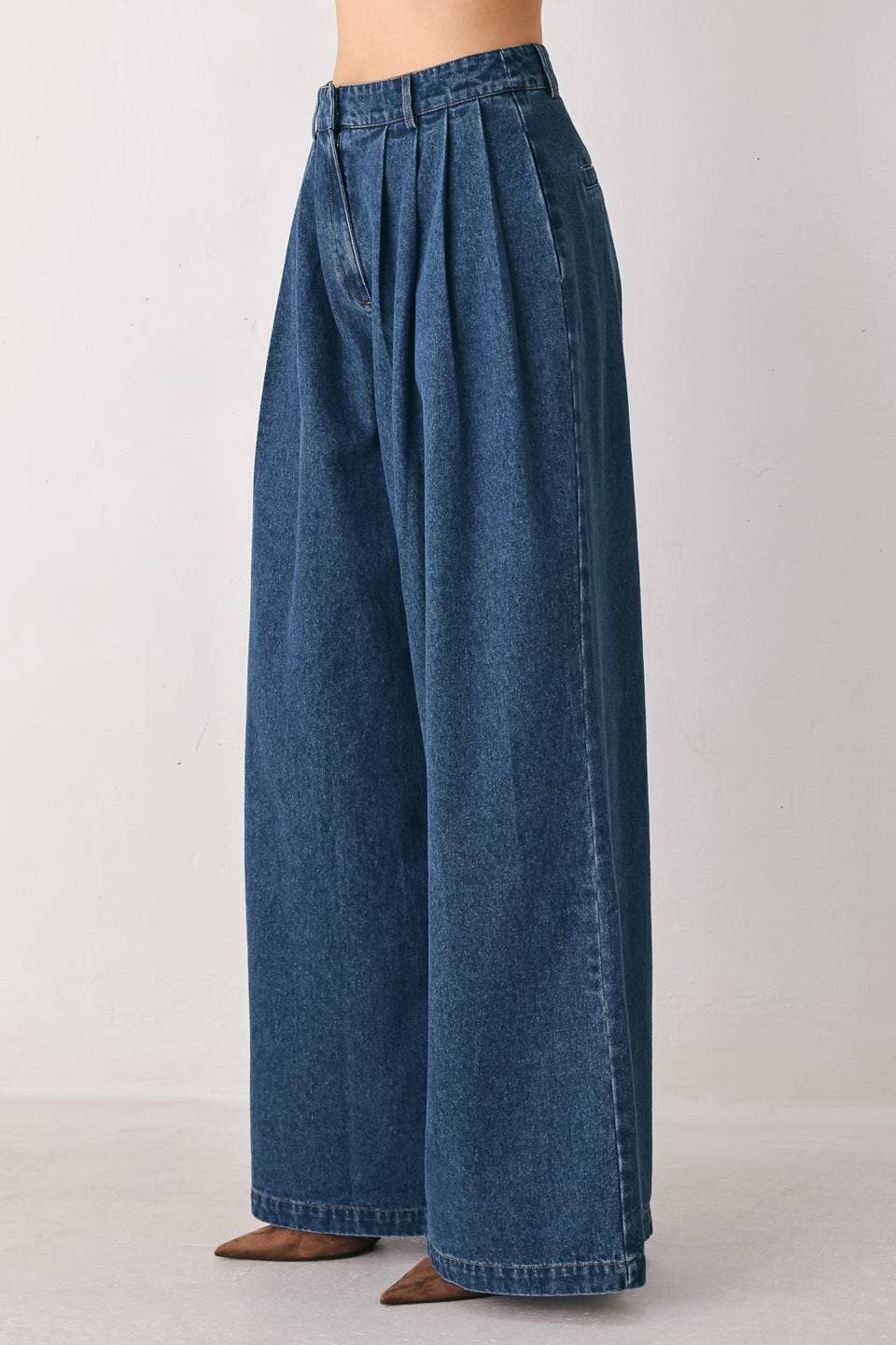 The Easton Wide Leg Denim Pant