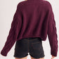 The Dylan Cable Knit Cardigan Sweater