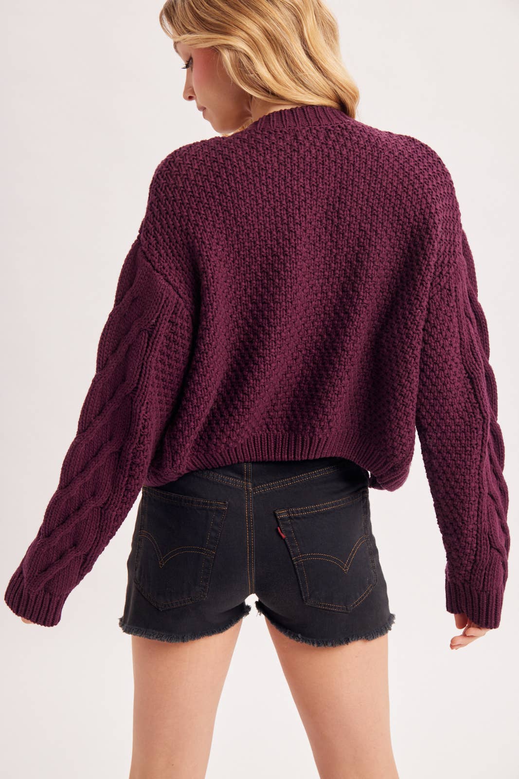 The Dylan Cable Knit Cardigan Sweater