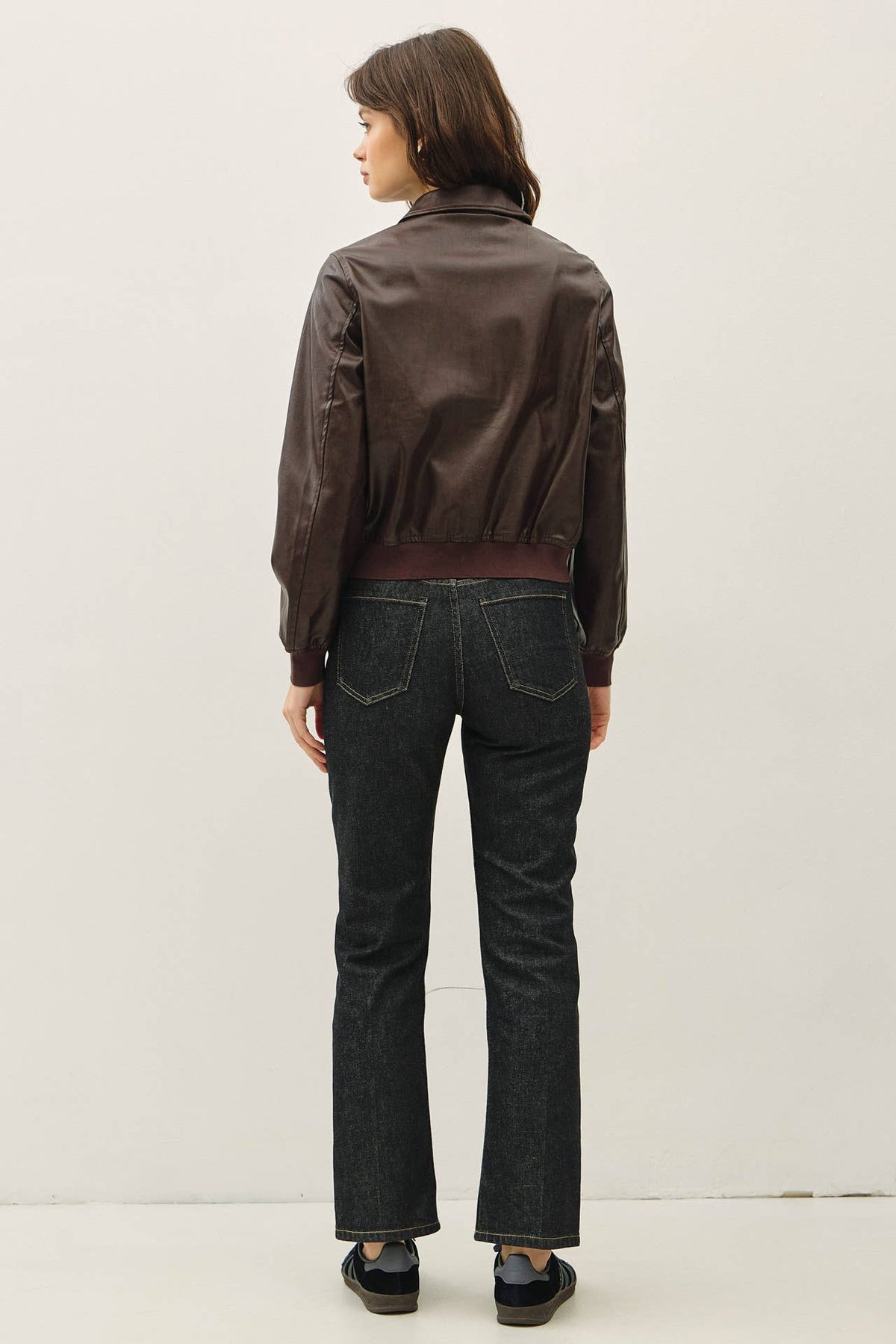 The Jenna Leather Bomber
