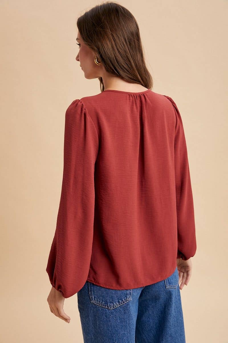 The Lily Pintuck Blouse