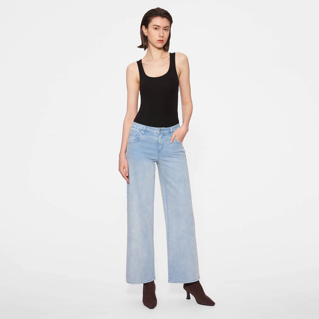 The Griffin Mid Rise Wide Leg Jean