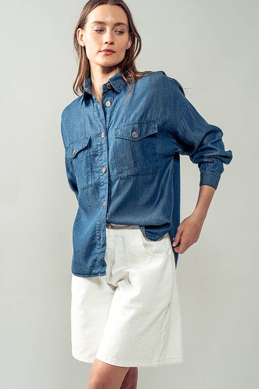 The Brenna Denim Shirt