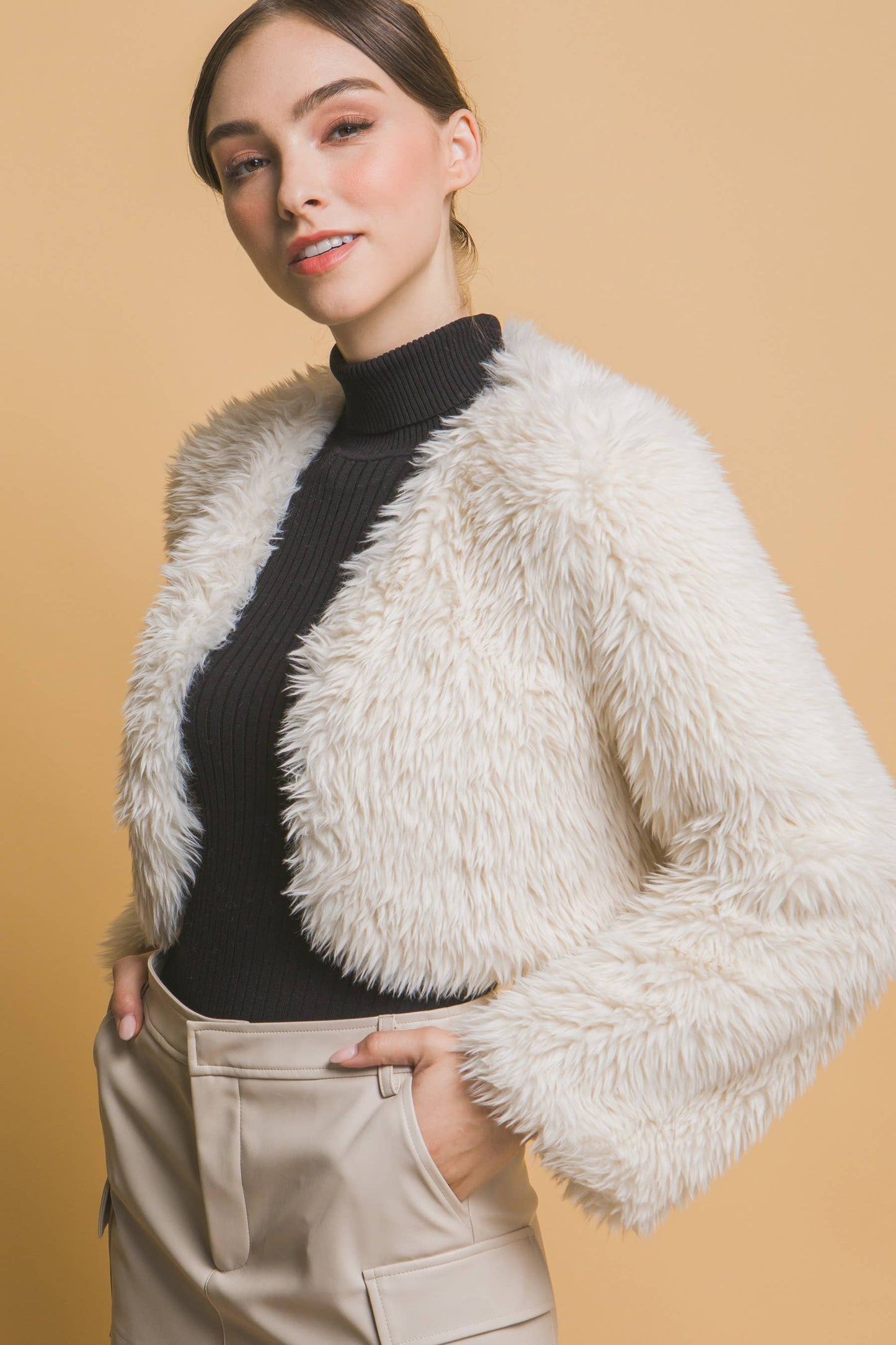 The Halston Faux Fur Jacket