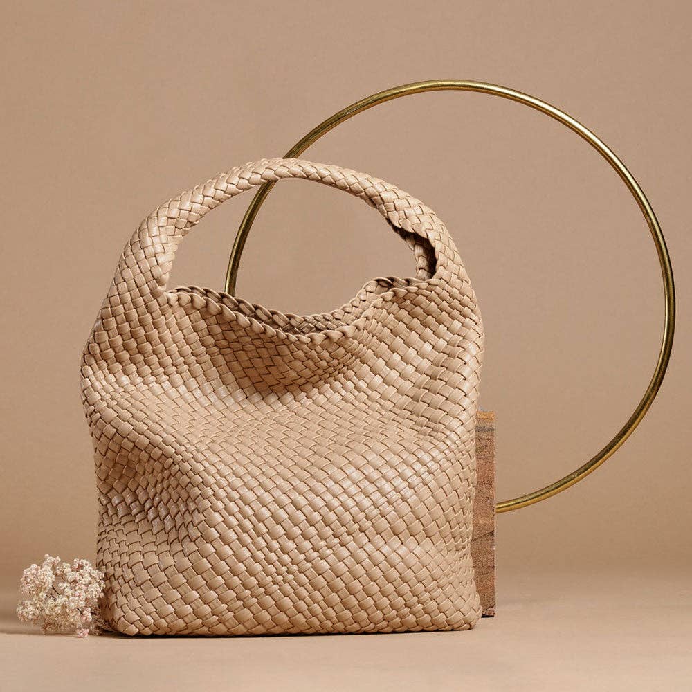 Johanna Nude Vegan Shoulder Bag