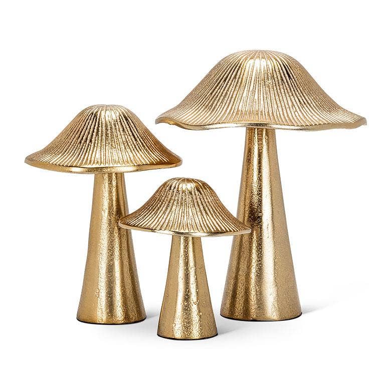 Ribbed Mushroom Sculpture