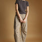 T7460   POINTELLE SHORT SLEEVE KNITTED TOP: OLD DENIM / L
