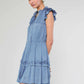 The Catherine Flutter Sleeve Dress