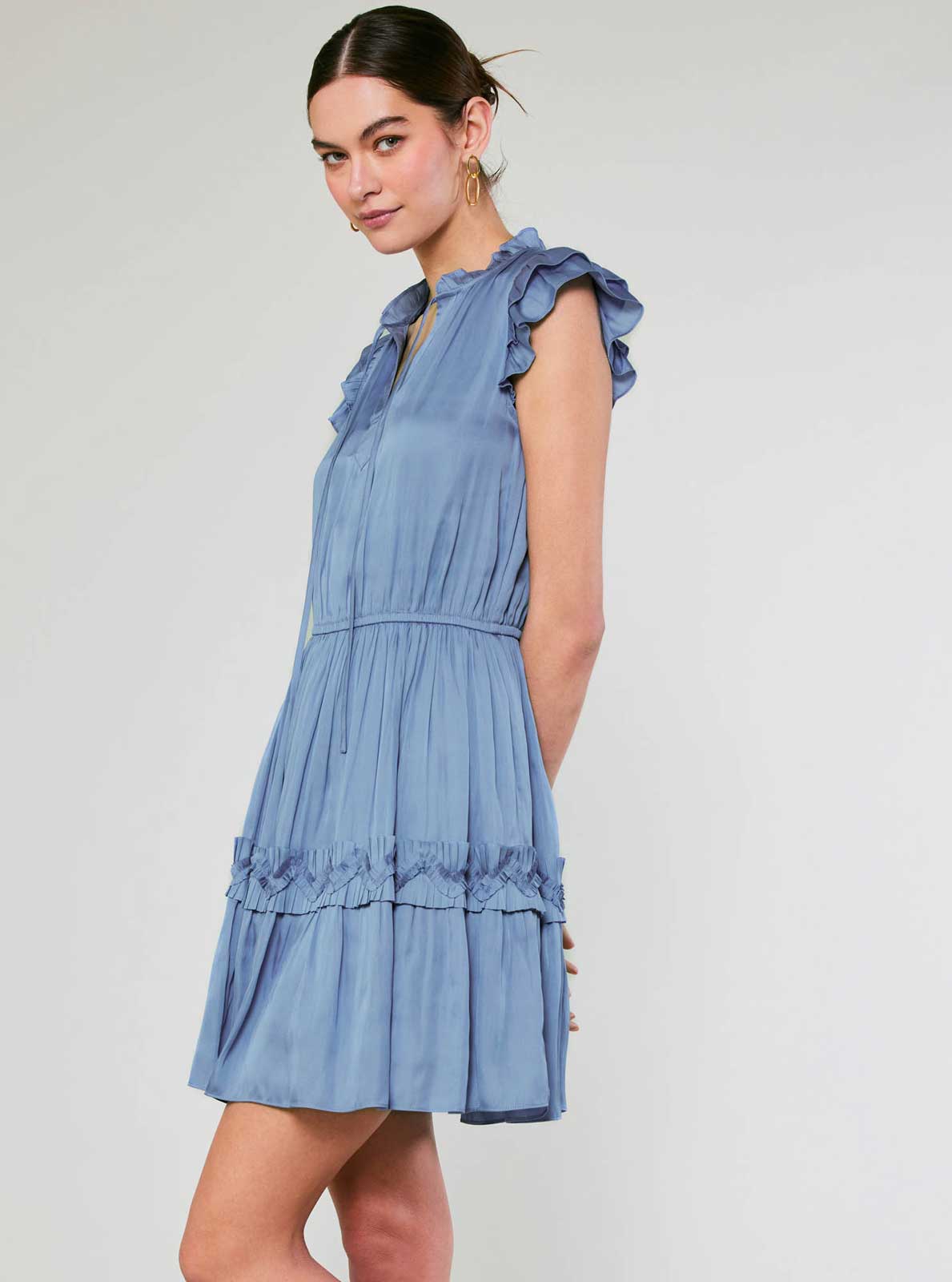 The Catherine Flutter Sleeve Dress