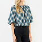 The Daryl Plaid Top, enhanced product photo