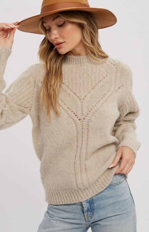 Openwork Sweater Pullover