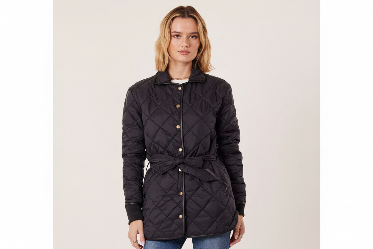 Sharpened Sloane Jacket belted front view